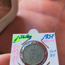 Monedas antiguas de Europa: MONEDA DE 1 UN SHILLING CHELIN REINO UNIDO GRAN BRETAÑA INGLATERRA 1957 EXCELENTE CONSERVACION. Lote 403342444