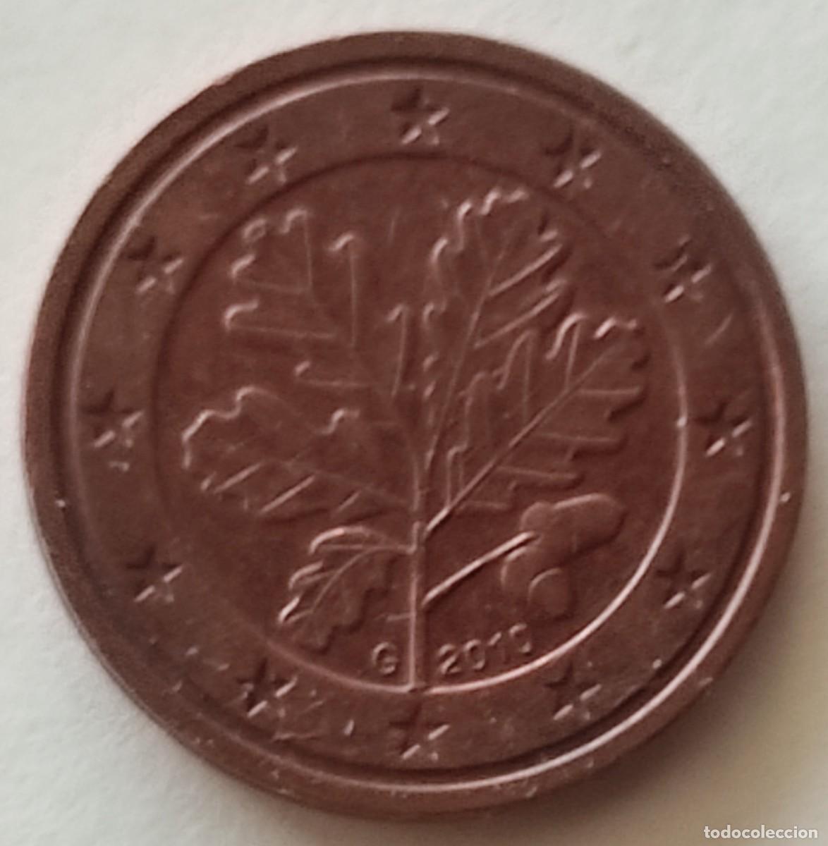 Monedas antiguas de Europa: Alemania-2 cent-2010 G-403.