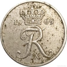 Monedas antiguas de Europa: DINAMARCA. 10 ORE DE 1969 (FEDERICO IX). KM# 849. (612).