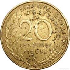 Monedas antiguas de Europa: FRANCIA. 20 CENTIMES DE 1963. KM# 930. (613).