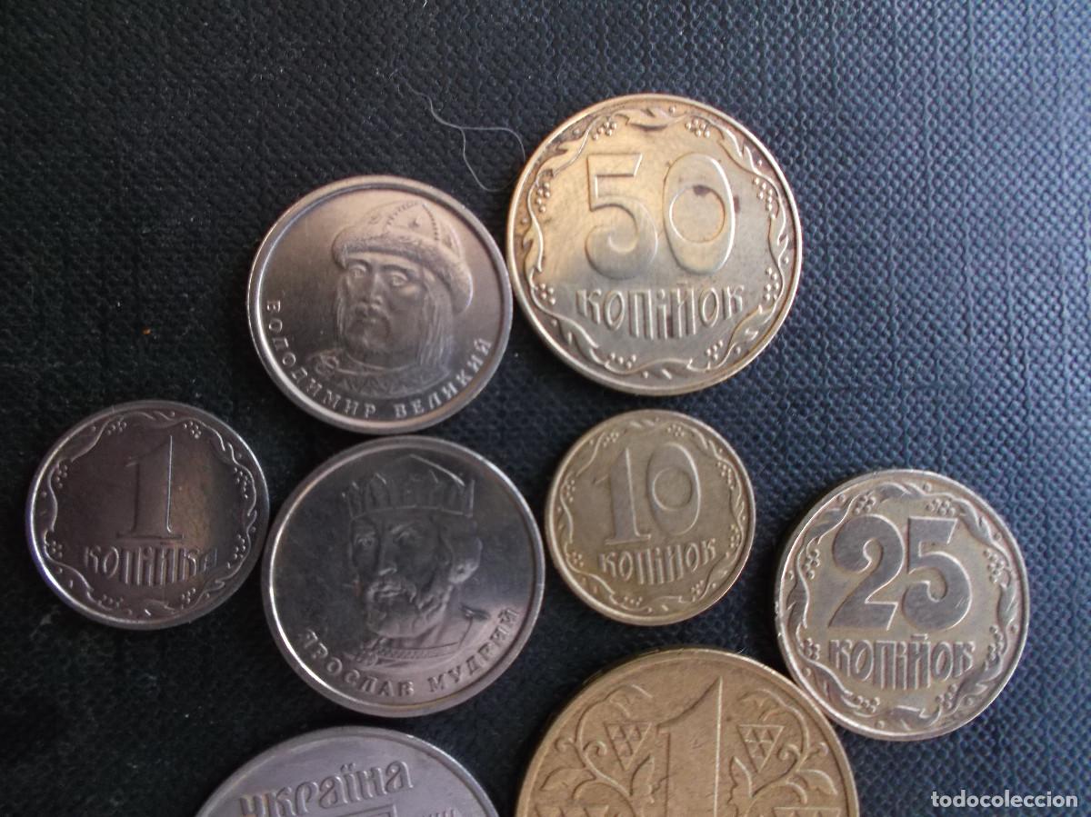 Monedas antiguas de Europa: conjunto de 8 monedas de Ucrania - Foto 3