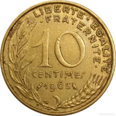 Monedas antiguas de Europa: Ω FRANCIA. 10 CENTIMES DE 1965. KM# 929. (613).