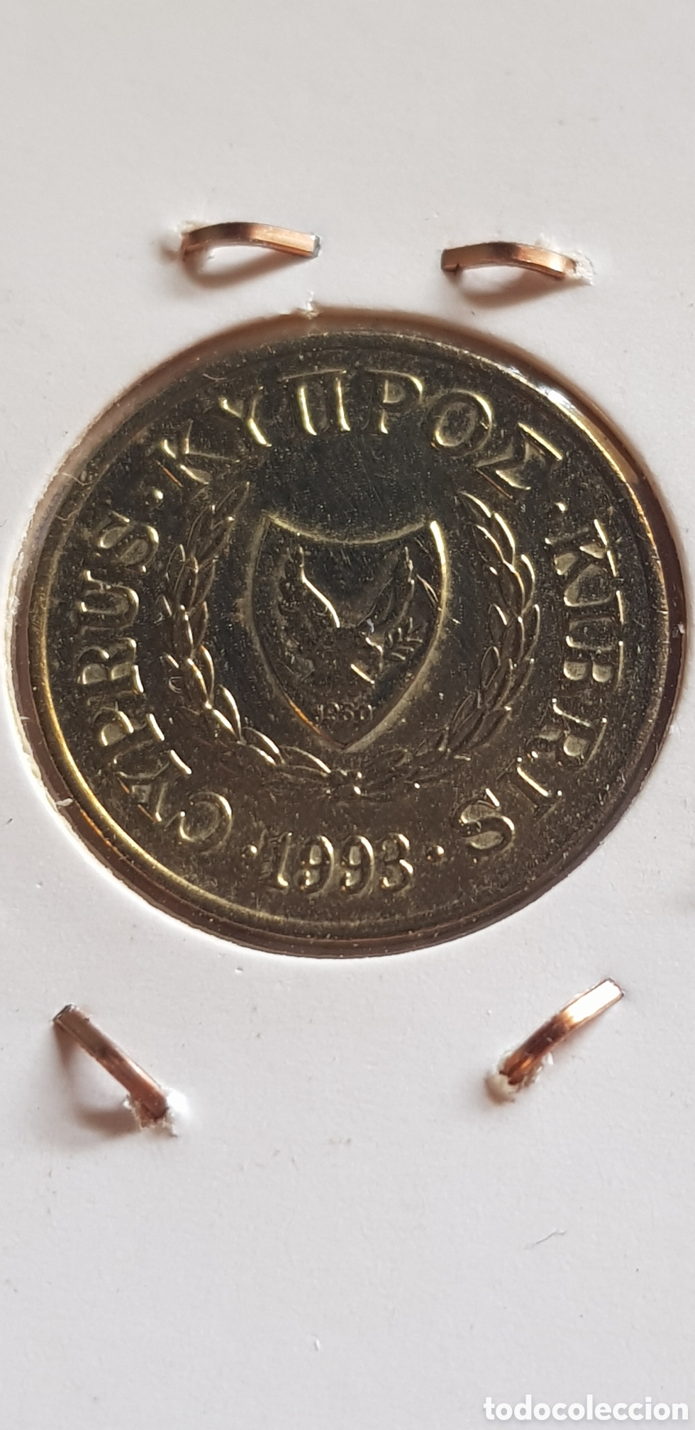 Monedas antiguas de Europa: 2 Centavos Chipre 1993 c&eacute;ntimos - Foto 3