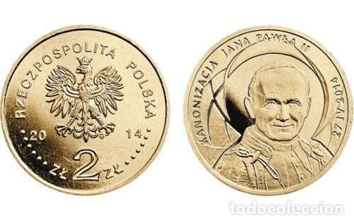 Monedas antiguas de Europa: POLONIA 2 Zlotych 2014 Canonizaci&oacute;n Juan Pablo II - SC