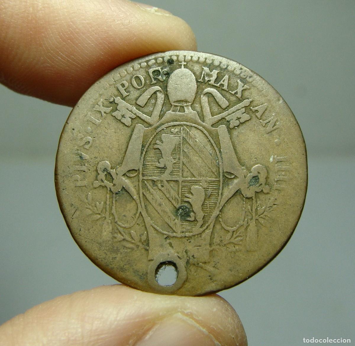 Monete antiche di Europa: Medio Baiocco. Italia - 1849