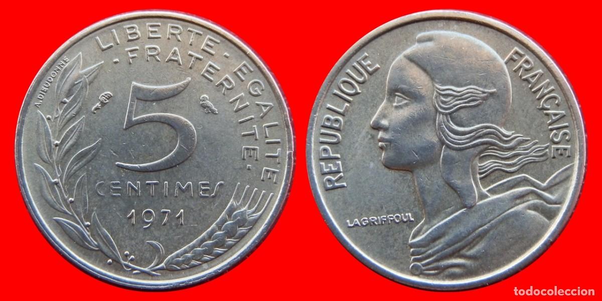 Monedas antiguas de Europa: 5 CENTIMOS 1971 FRANCIA-88467 - Foto 1