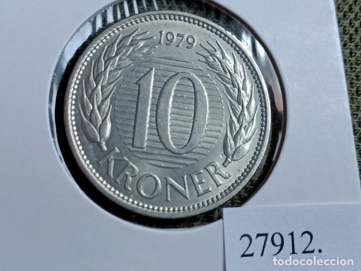 Monedas antiguas de Europa: Dinamarca 10 coronas 1979 - Foto 2