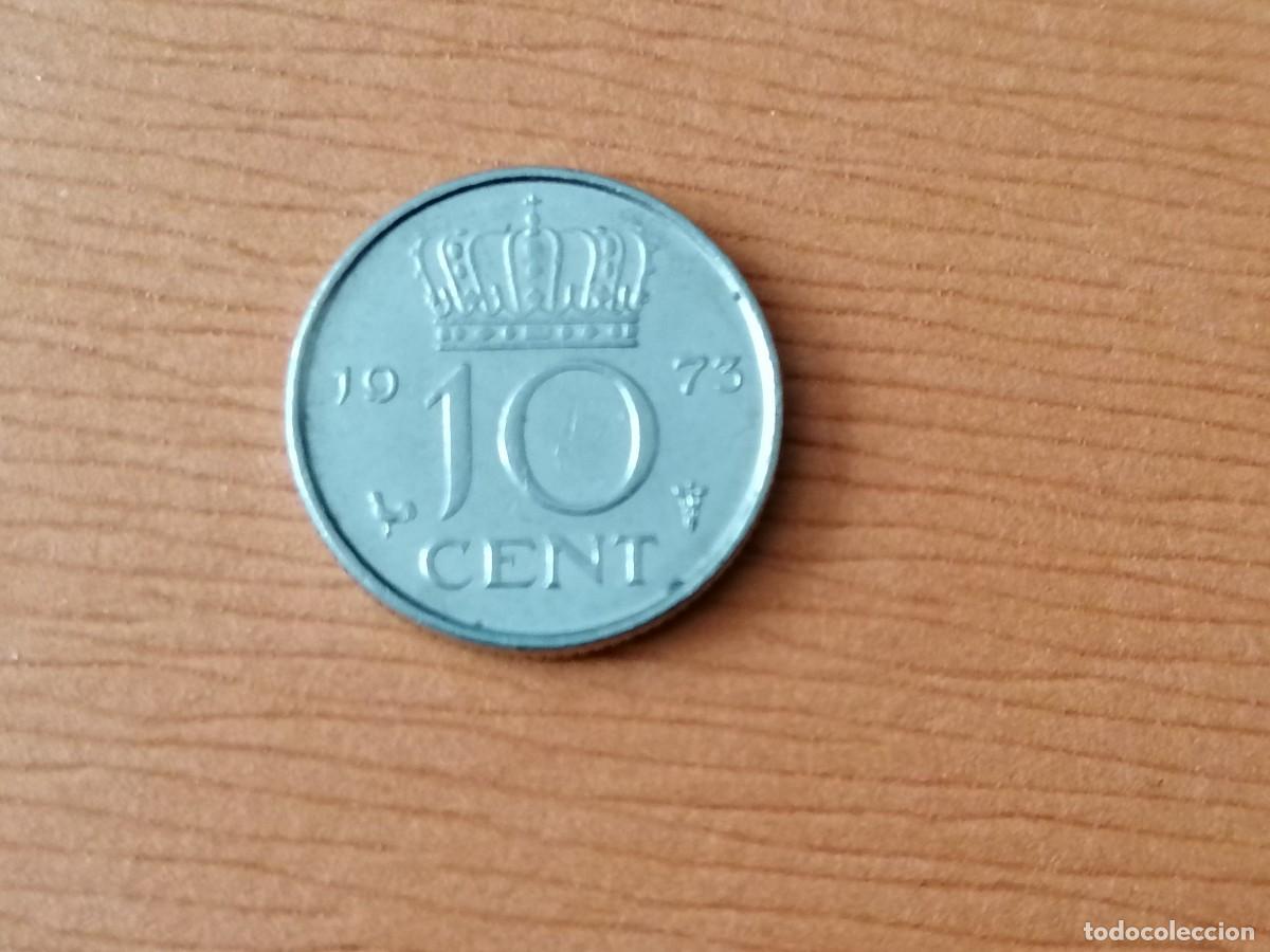 Monedas antiguas de Europa: Moneda 10 cent .Holanda, 1973, MBC+ - Foto 1
