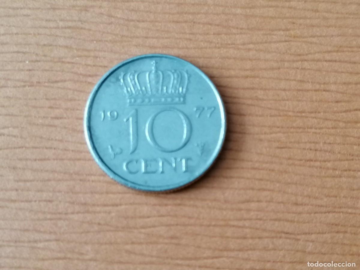 Monedas antiguas de Europa: Moneda 10 cent .Holanda, 1977, MBC+ - Foto 1