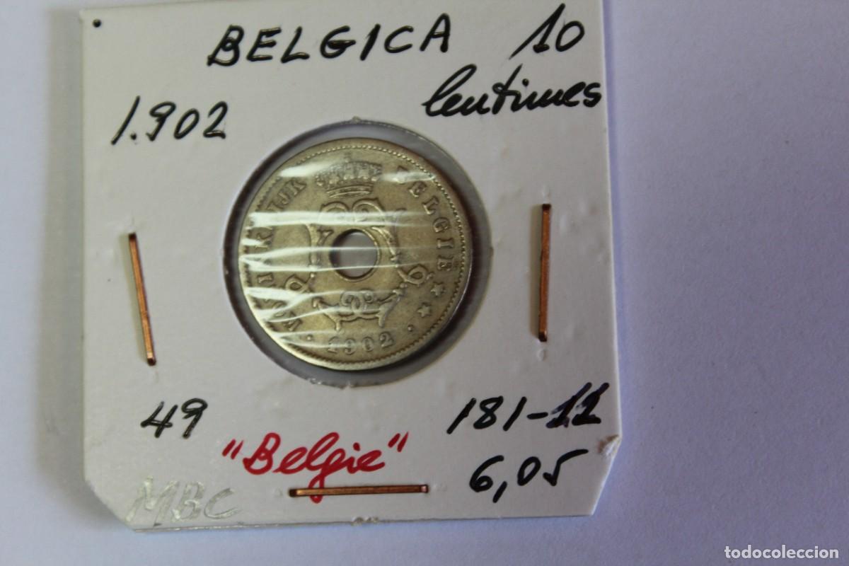 Alte M&uuml;nzen aus Europa: Moneda de 10 Centimos de 1902 KM 42 de BELGICA en MBC y Belgie