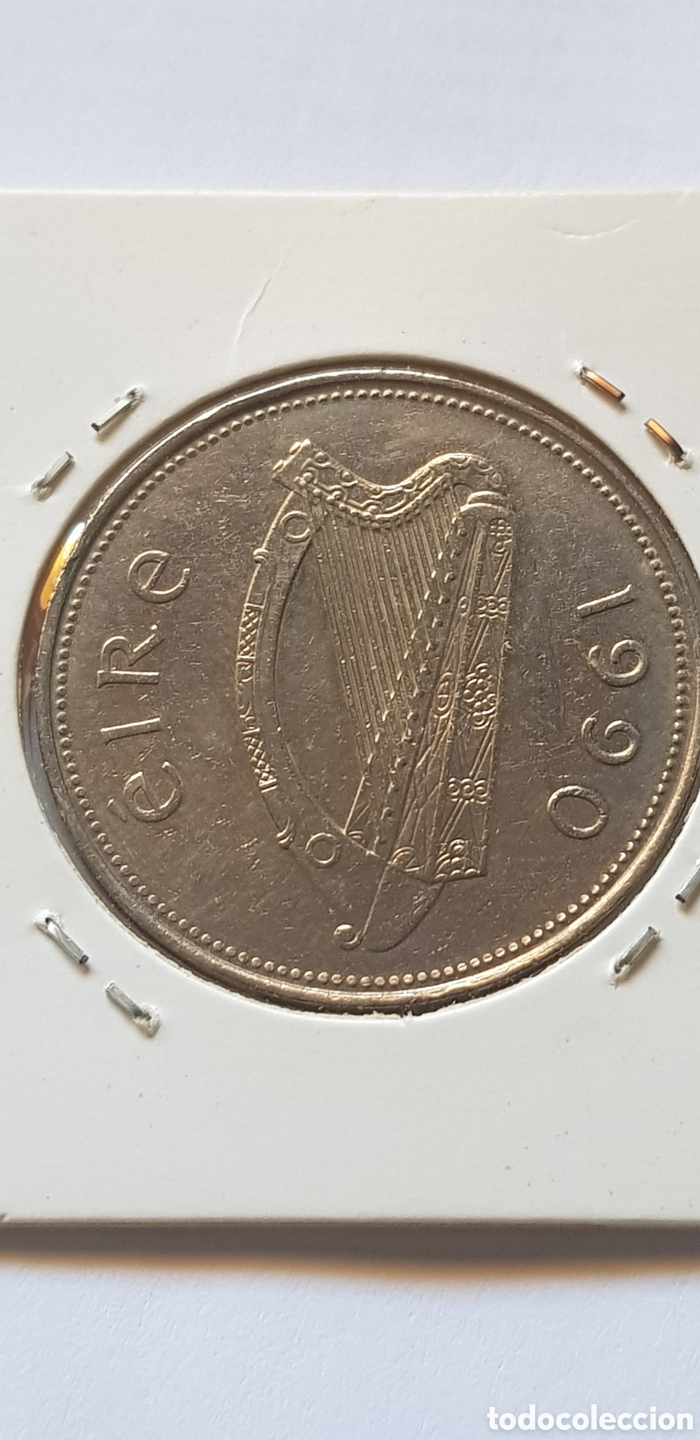 Monedas antiguas de Europa: 1 Libra 1990 Irlanda Pound - Foto 3