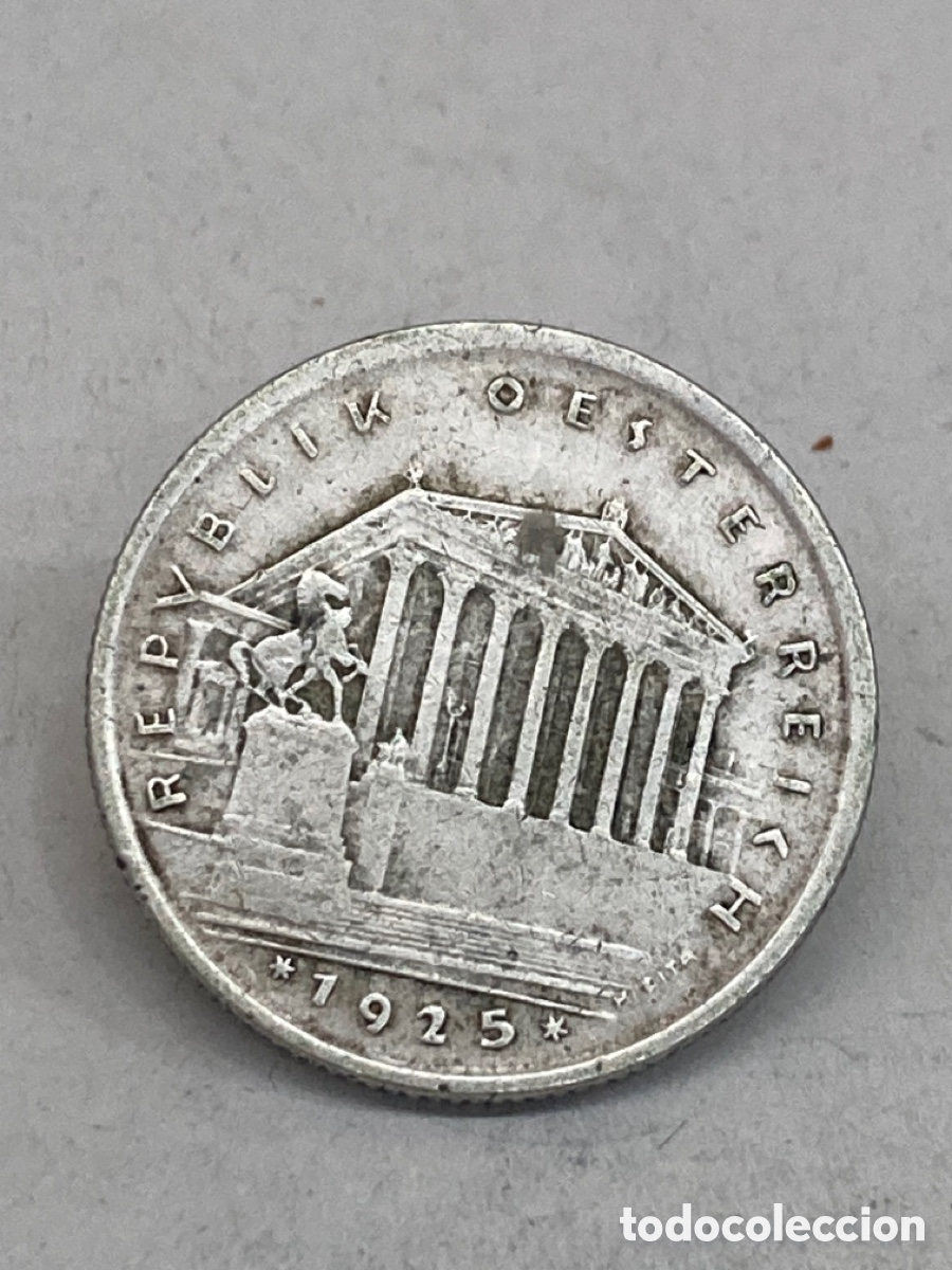Monedas antiguas de Europa: Moneda de plata un schelling 1925 Austria REF:CA1022 - Foto 1