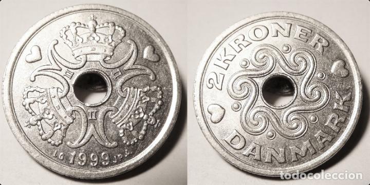 Monedas antiguas de Europa: MONEDA DE Dinamarca 2 Coronas 1999 - Foto 1