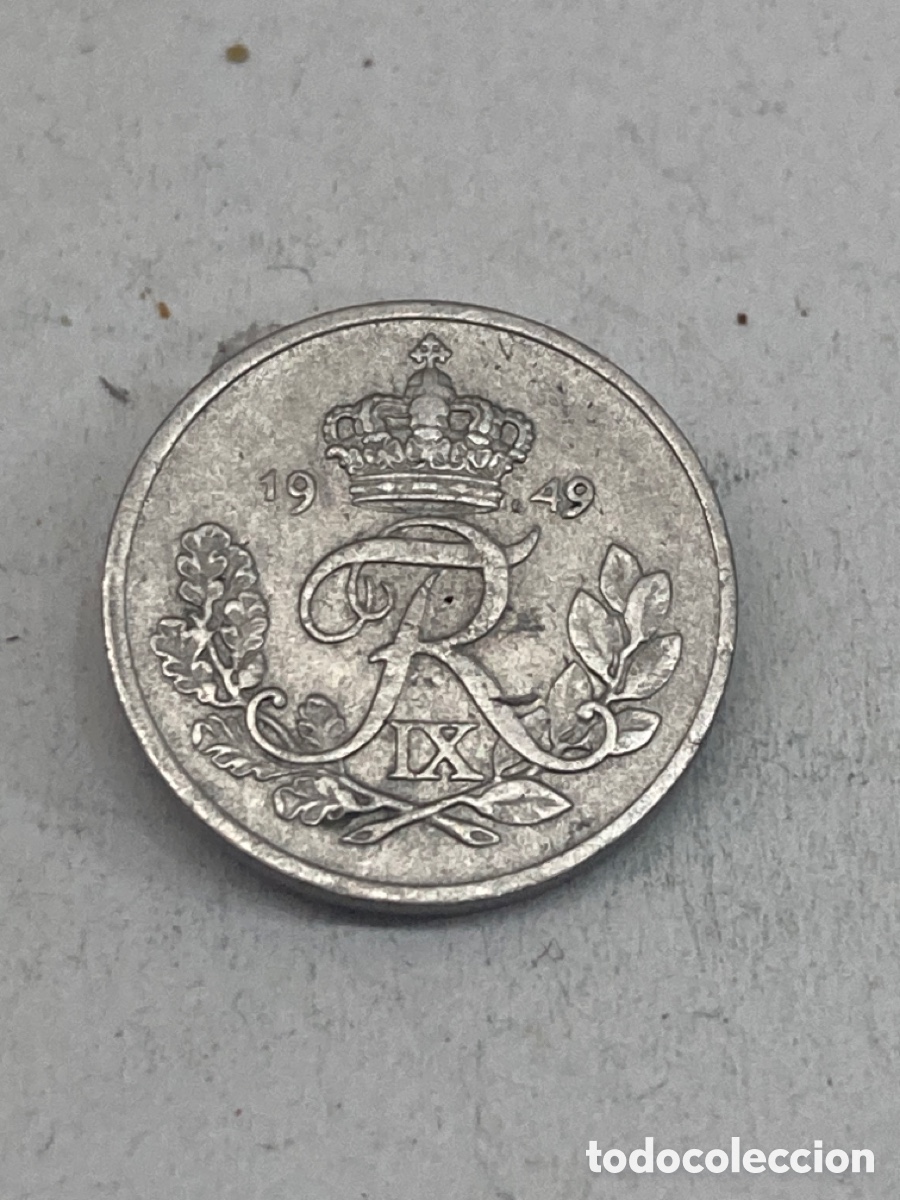 Monedas antiguas de Europa: Moneda 10 Ore 1949 Dinamarca MO01 - Foto 2