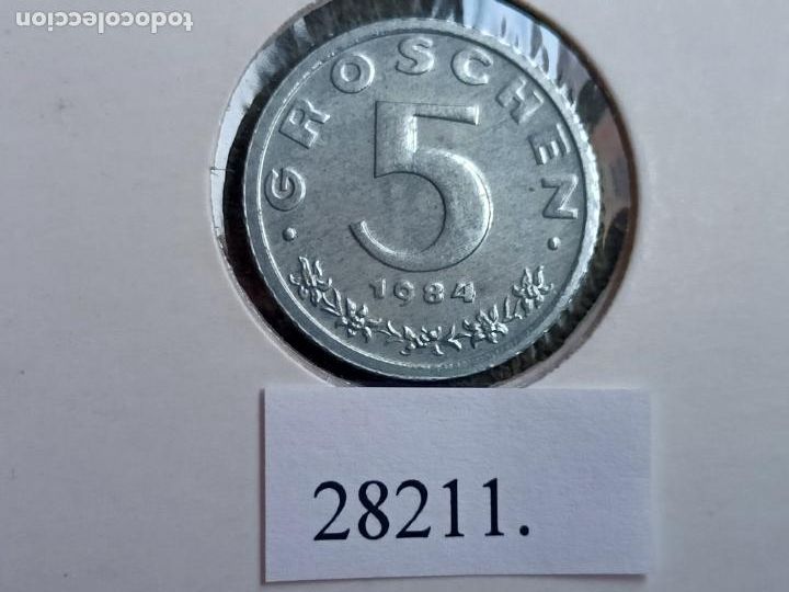 Monedas antiguas de Europa: Austria 5 groschen 1984 - Foto 1