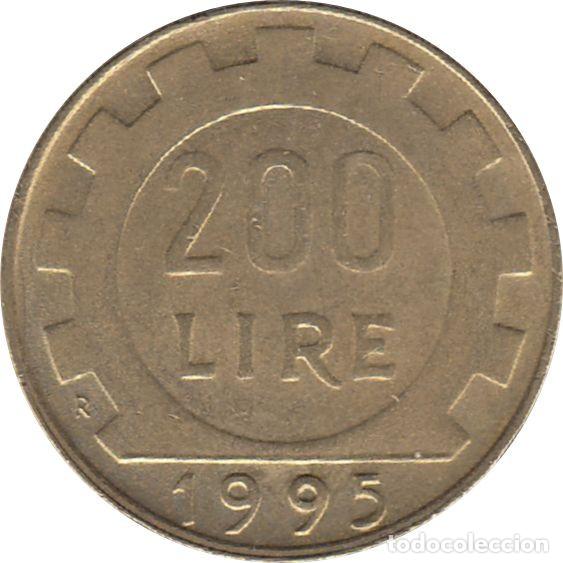 Monedas antiguas de Europa: ITALIA 200 Liras 1995 KM#105