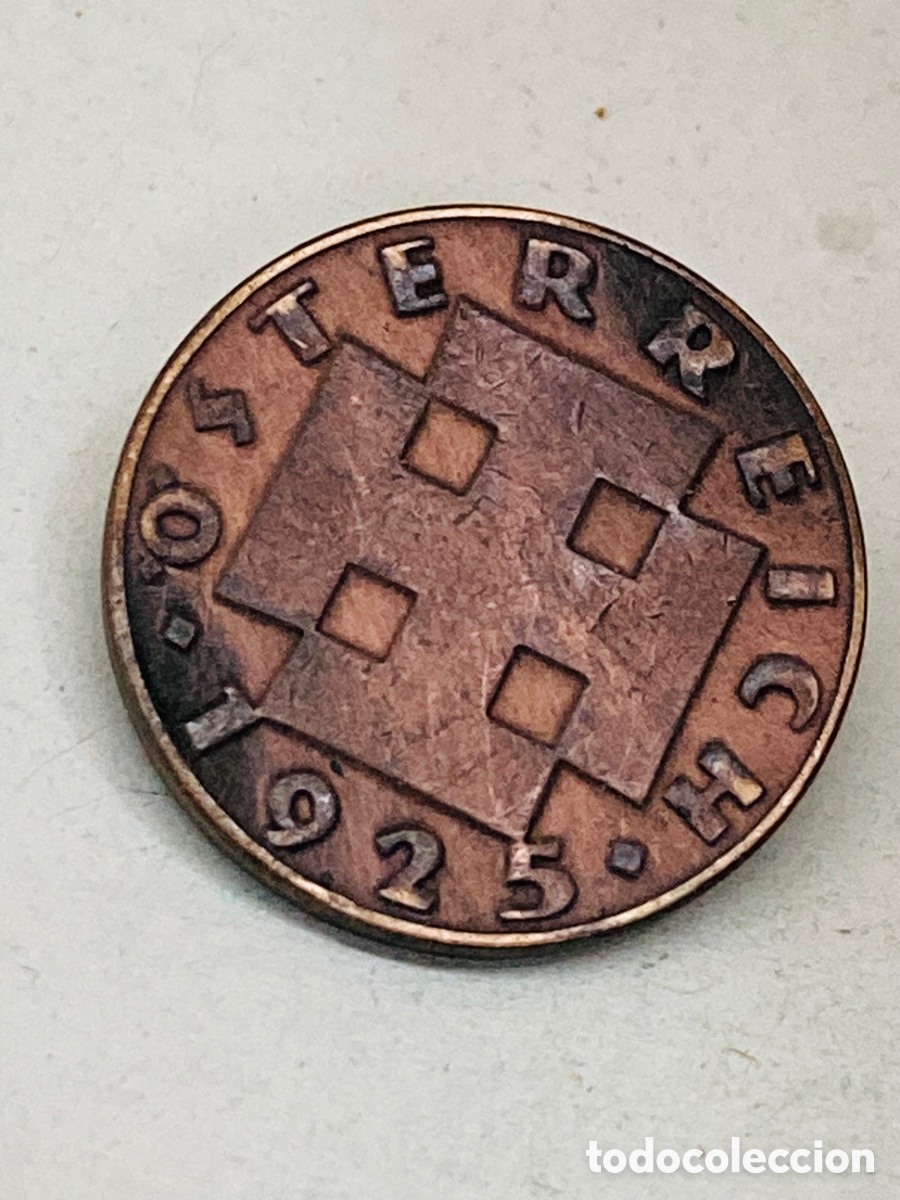 Monedas antiguas de Europa: Moneda de 2 Groschen 1925 Austria VN2 - Foto 2