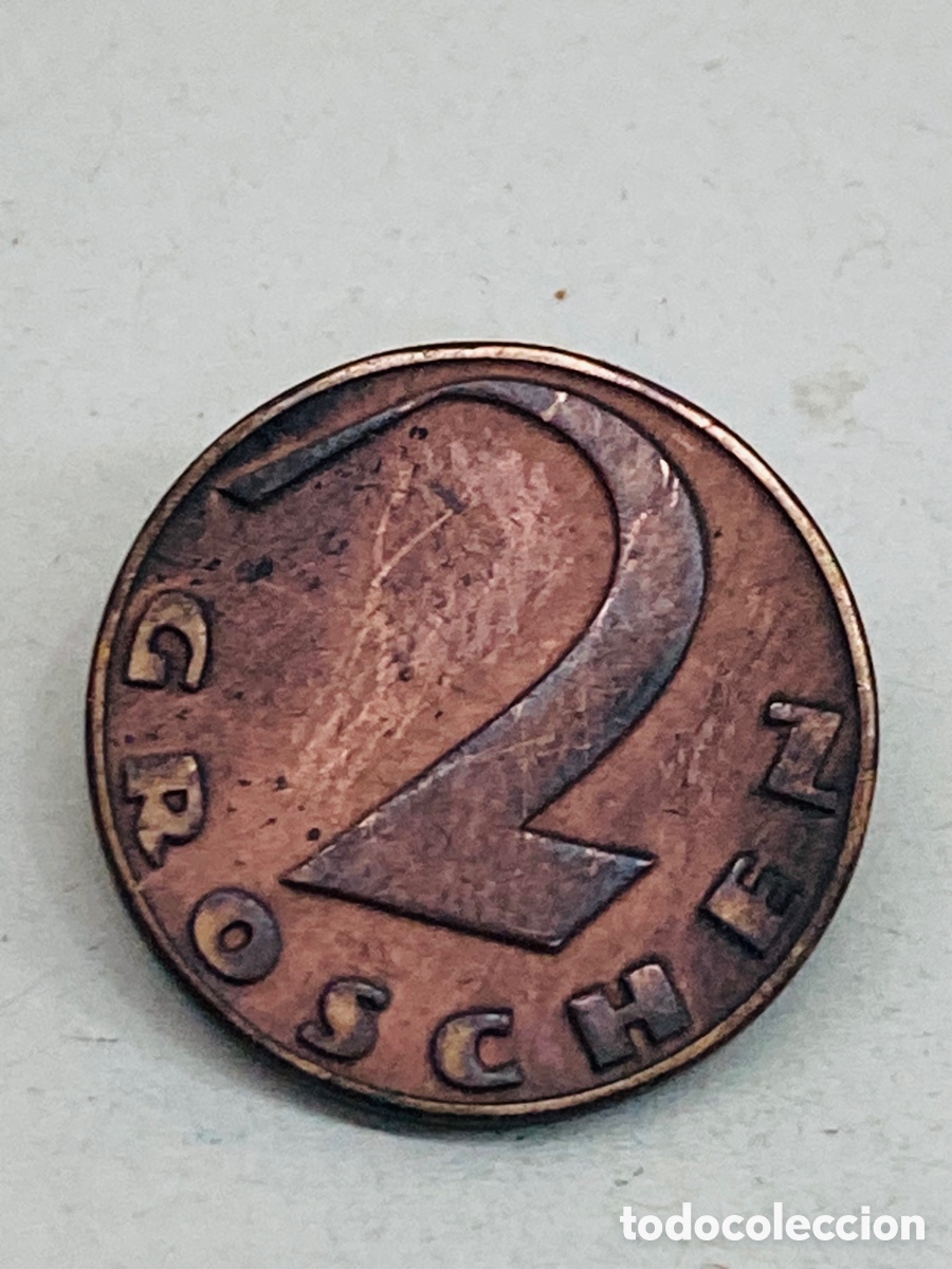 Monedas antiguas de Europa: Moneda de 2 Groschen 1925 Austria VN2 - Foto 1