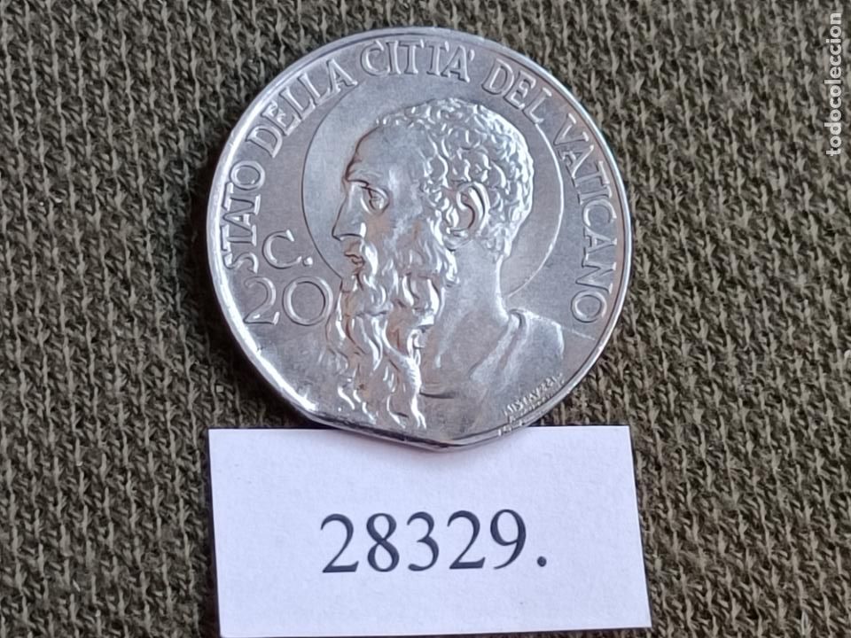 Monedas antiguas de Europa: Vaticano 20 centimos 1941, variante final riel - Foto 1