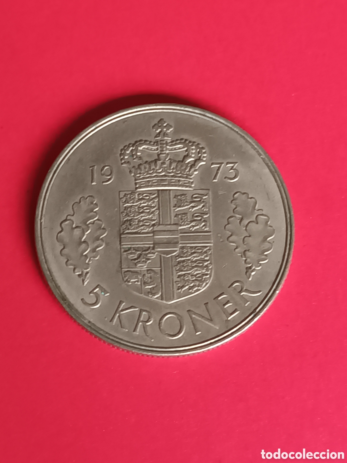 Monedas antiguas de Europa: DINAMARCA. 5 CORONAS DE 1973. - Foto 2