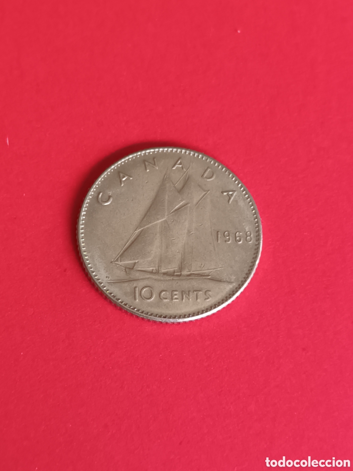 Monedas antiguas de Europa: CANAD&Aacute;. 10 CENTAVOS DE 1968. - Foto 2