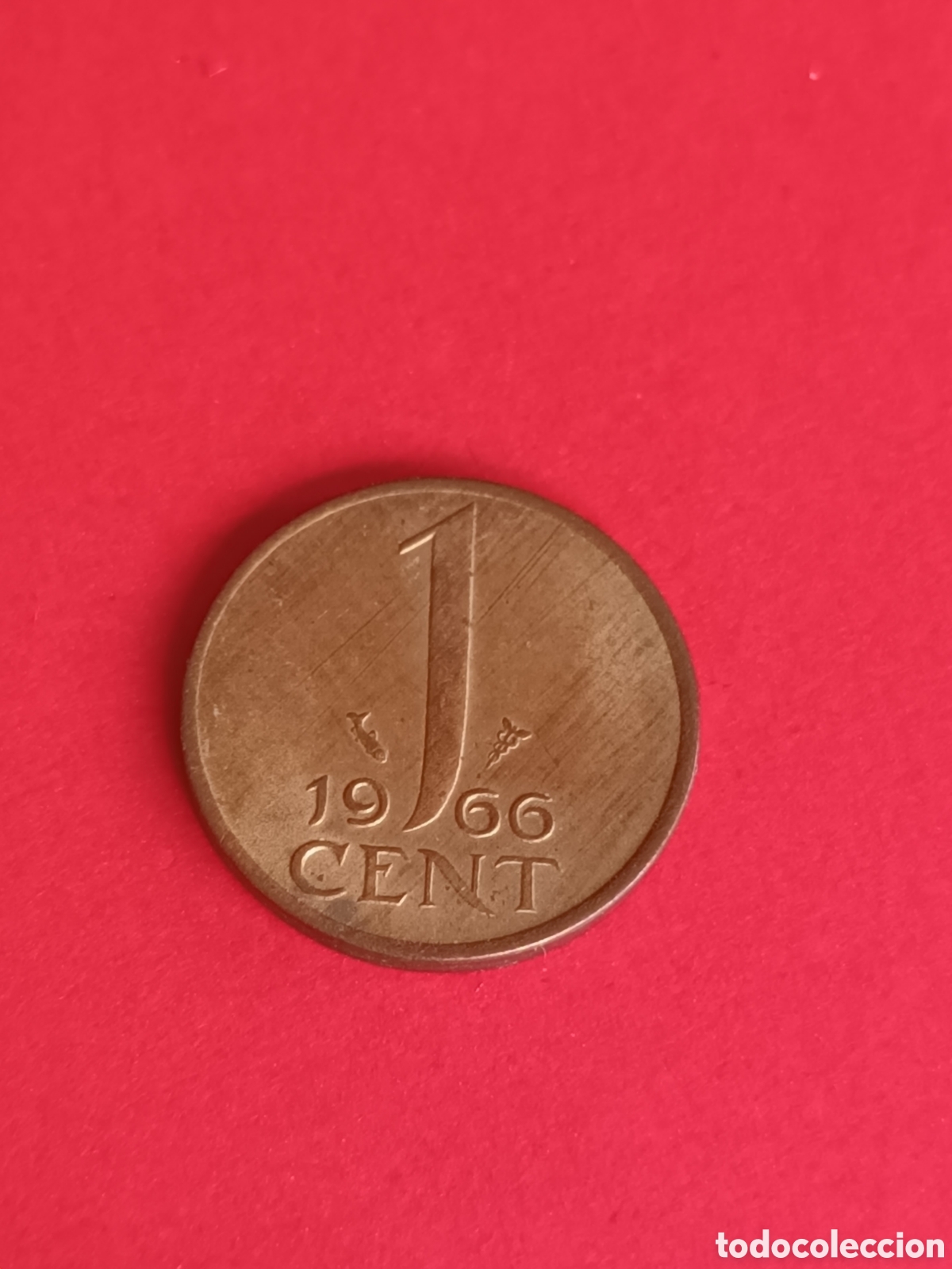 Monedas antiguas de Europa: HOLANDA. 1 C&Eacute;NTIMO DE 1966. - Foto 2