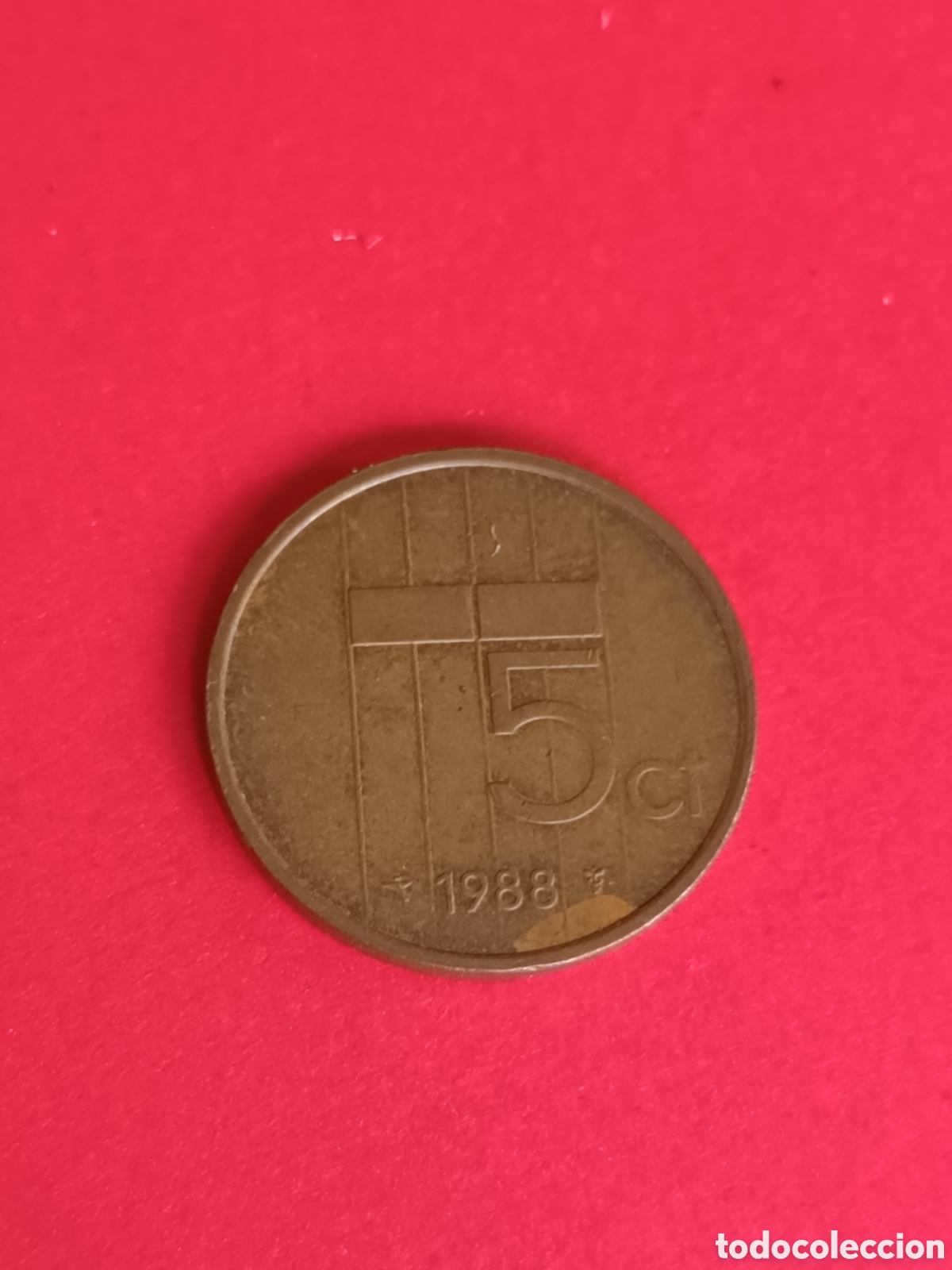 Monedas antiguas de Europa: HOLANDA. 5 C&Eacute;NTIMOS DE 1988. - Foto 2