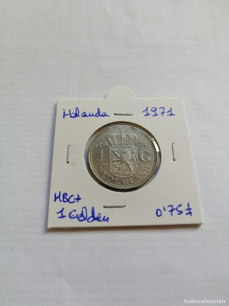 Monedas antiguas de Europa: Holanda 1 Gulden 1971 - Foto 1
