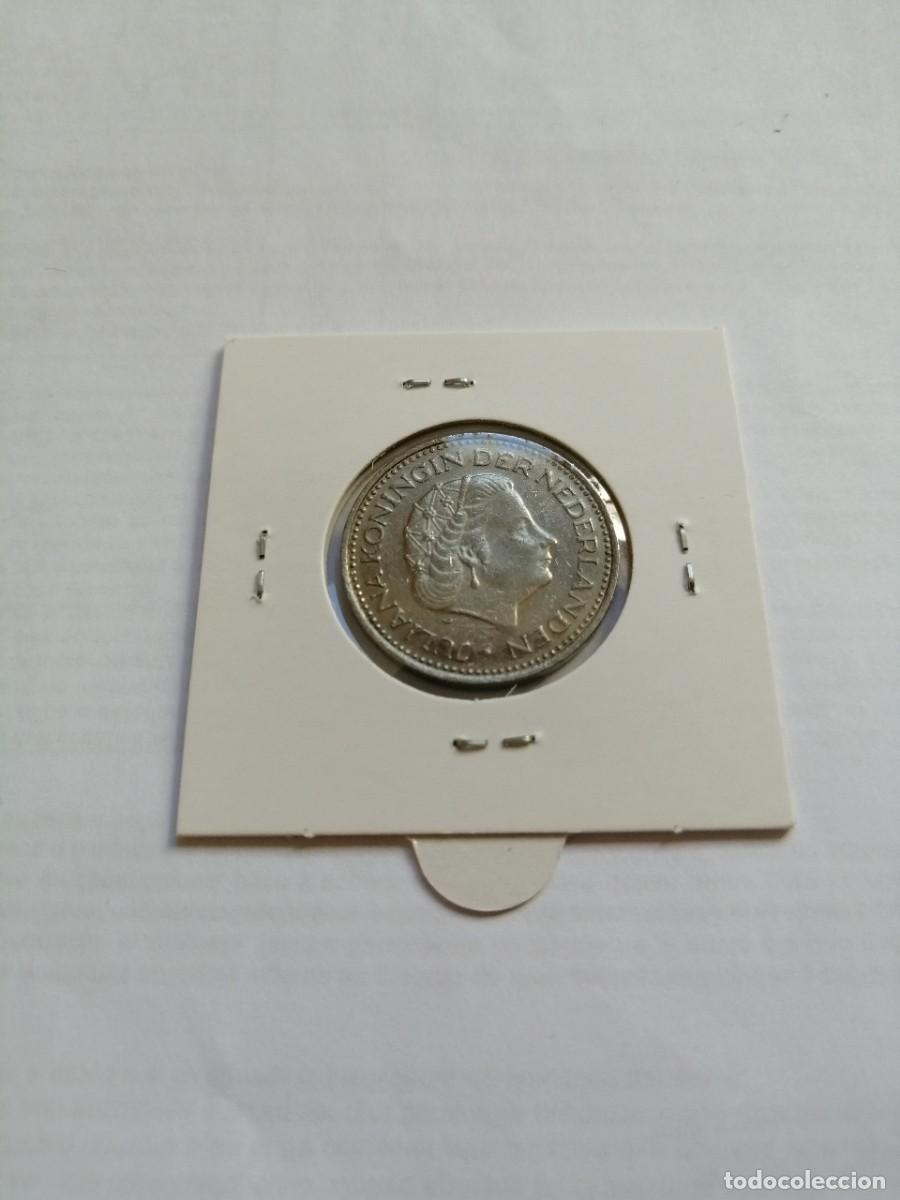 Monedas antiguas de Europa: Holanda 1 Gulden 1971 - Foto 2