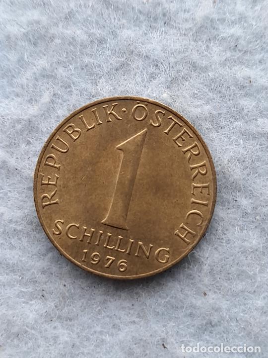 Monedas antiguas de Europa: Austria. 1 Chel&iacute;n. A&ntilde;o 1976. - Foto 2