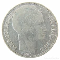 Monedas antiguas de Europa: 10 FRANCOS 1938. REPUBLICA FRANCESA. PLATA.