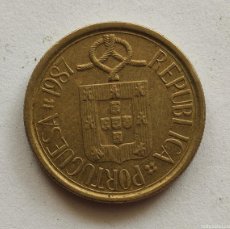 Monedas antiguas de Europa: MONEDA DE LA REPÚBLICA PORTUGUESA DE 1987 DE 5 ESCUDOS.