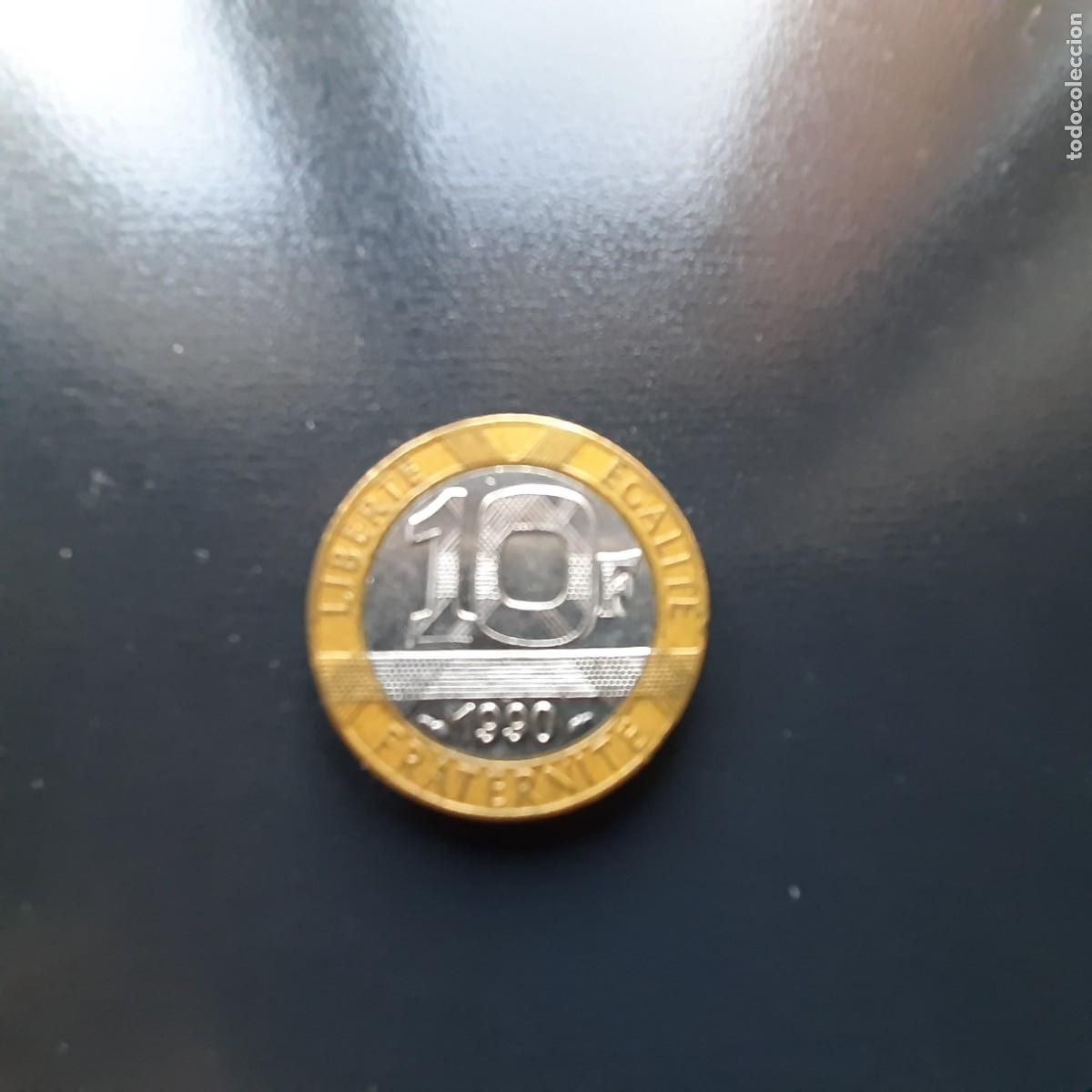 Monedas antiguas de Europa: MONEDA FRANCESA 10 FRANCOS DE 1990 - Foto 2