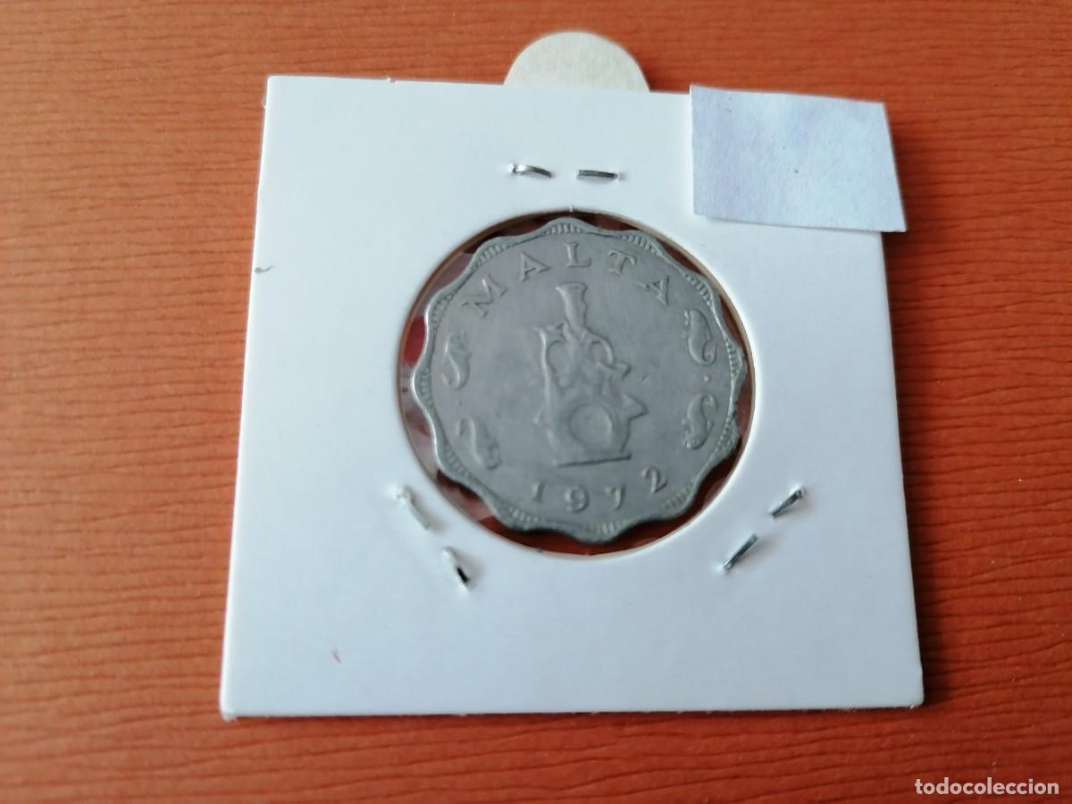 Monedas antiguas de Europa: Moneda, Malta, 5Mils, 1972, MBC - Foto 2