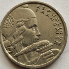Monedas antiguas de Europa: MONEDA DE LA REPÚBLICA FRANCESA DE 100 FRANCOS DE1954.
