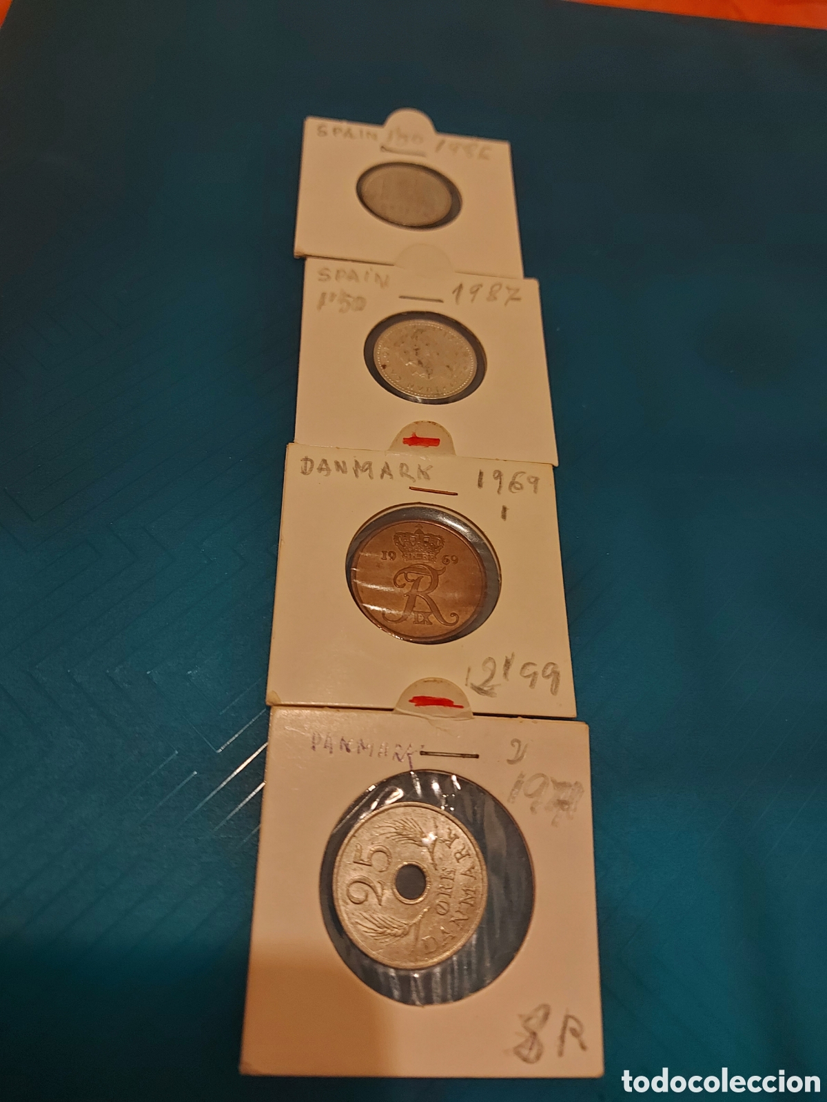 Monedas antiguas de Europa: 2 deEspa&ntilde;a 2Dinamarca - Foto 1