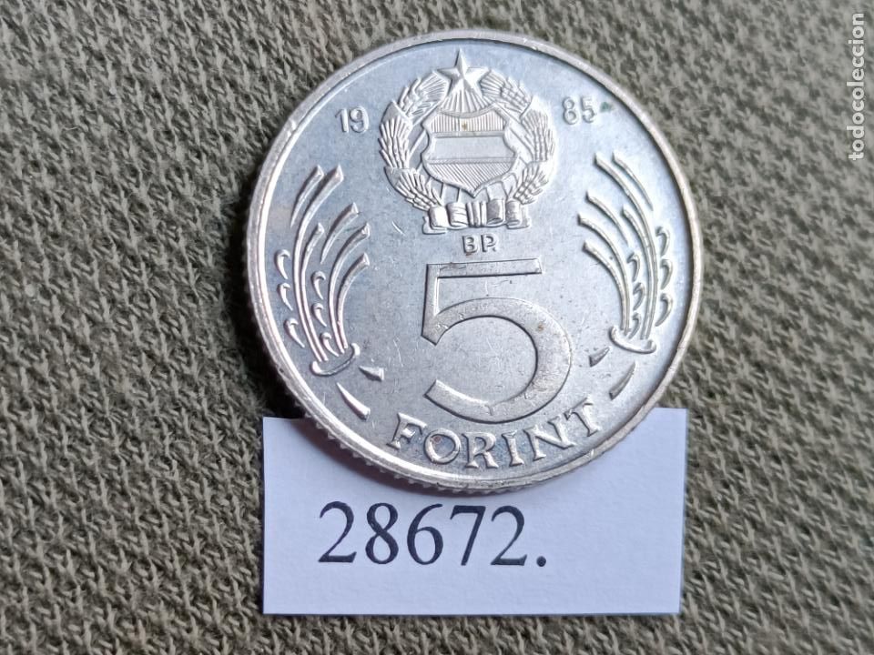 Monedas antiguas de Europa: Hungria 5 forint 1985 - Foto 2