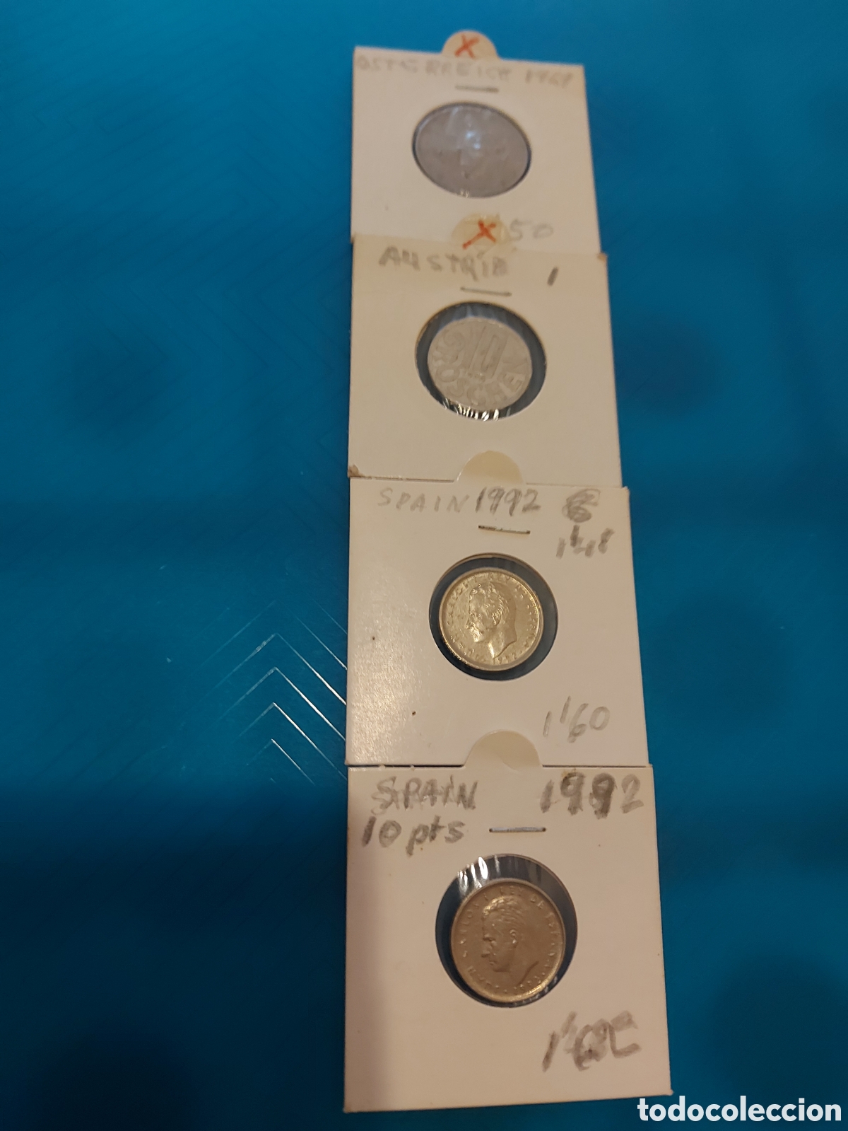 Monedas antiguas de Europa: 2 deEspa&ntilde;a y2Austria - Foto 1