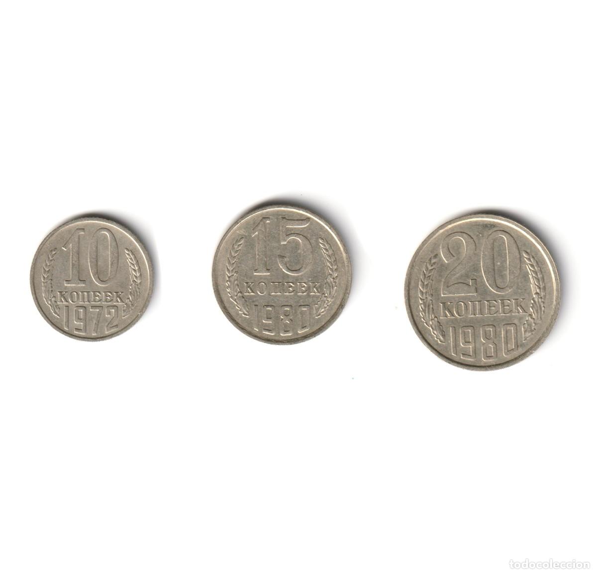 Monedas antiguas de Europa: Monedas CCCP 1980 - Foto 1