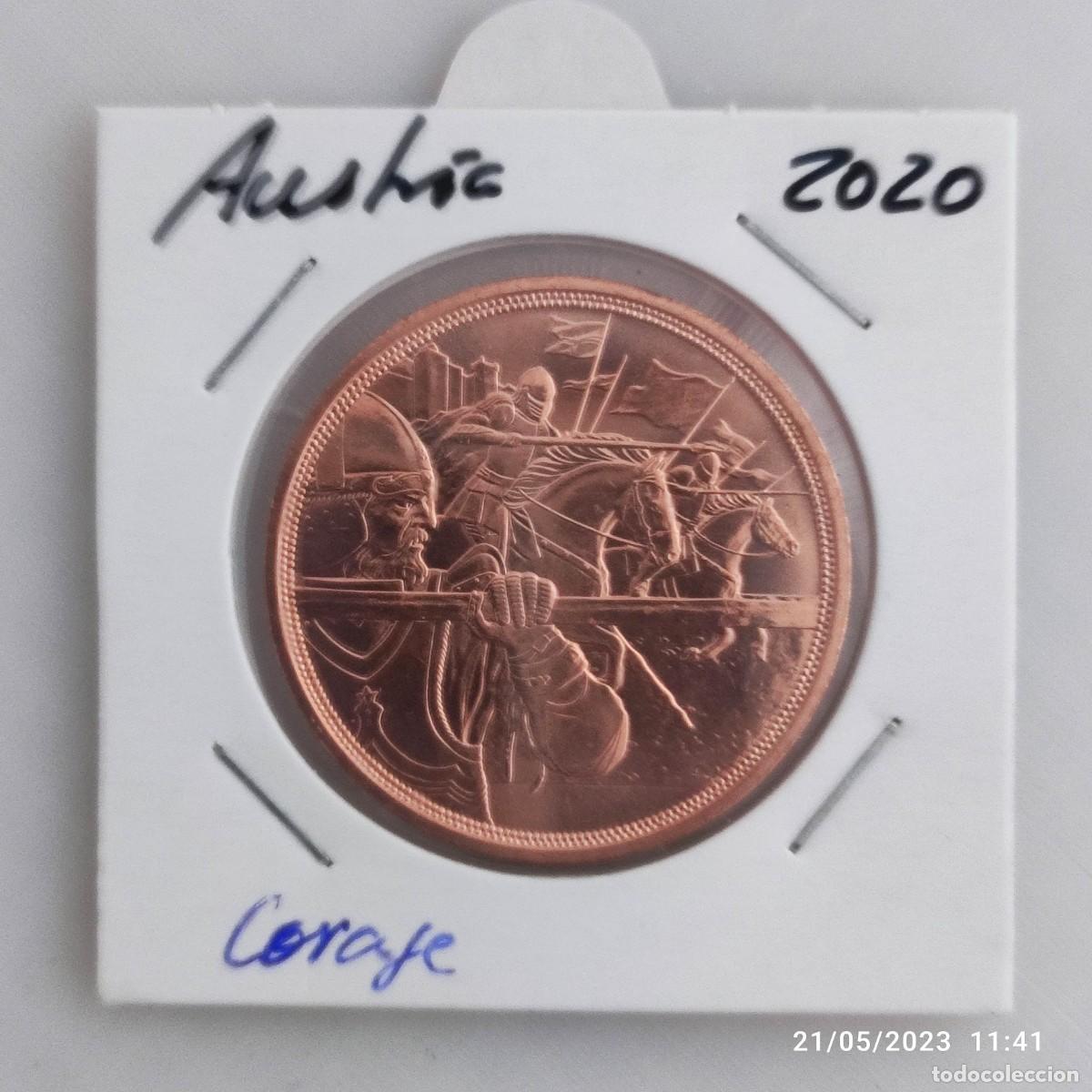 Monedas antiguas de Europa: Moneda de 10 &euro; Austria 2020. Coraje - Foto 1