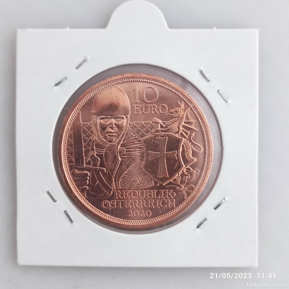 Monedas antiguas de Europa: Moneda de 10 &euro; Austria 2020. Coraje - Foto 2