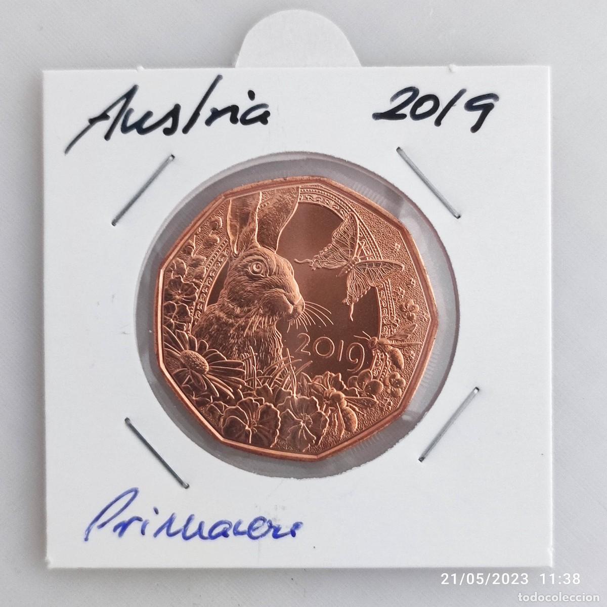 Monedas antiguas de Europa: Moneda de 5 &euro; Austria 2019. Primavera - Foto 1