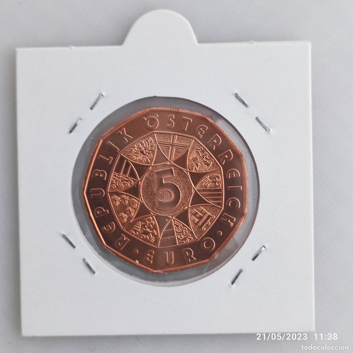Monedas antiguas de Europa: Moneda de 5 &euro; Austria 2019. Primavera - Foto 2