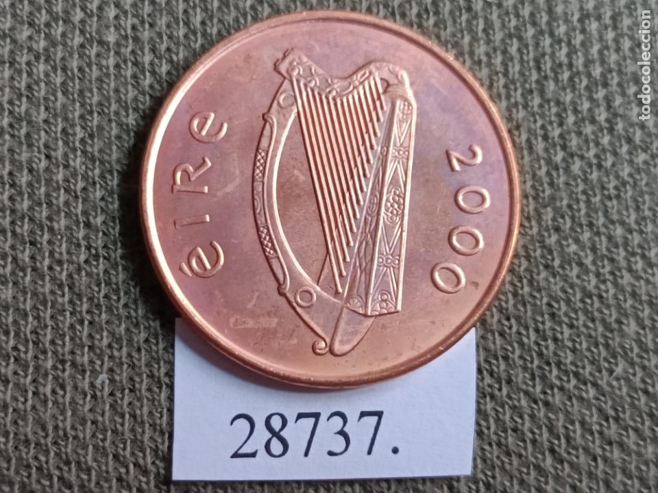 Monedas antiguas de Europa: Irlanda 2 peniques 2000 - Foto 2