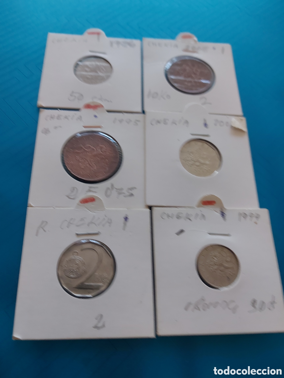 Monedas antiguas de Europa: 6monedas Chekia - Foto 1