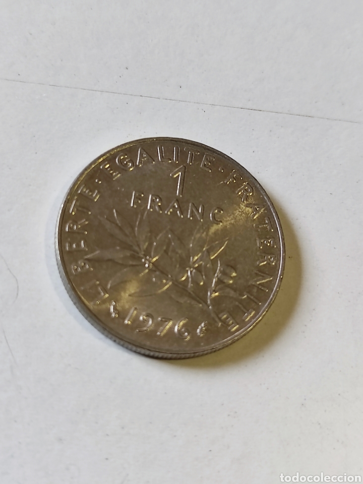 Monedas antiguas de Europa: Moneda Francia 1976 - Foto 2
