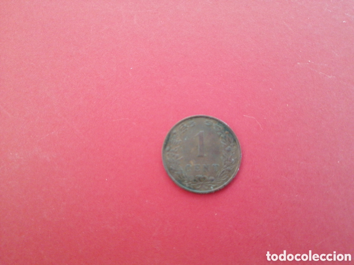 Monedas antiguas de Europa: 1 cent de Holanda 1906 - Foto 2