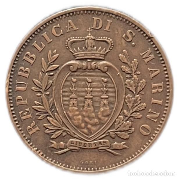 Monedas antiguas de Europa: SAN MARINO. 10 CENT&Eacute;SIMOS. 1.893 (R)