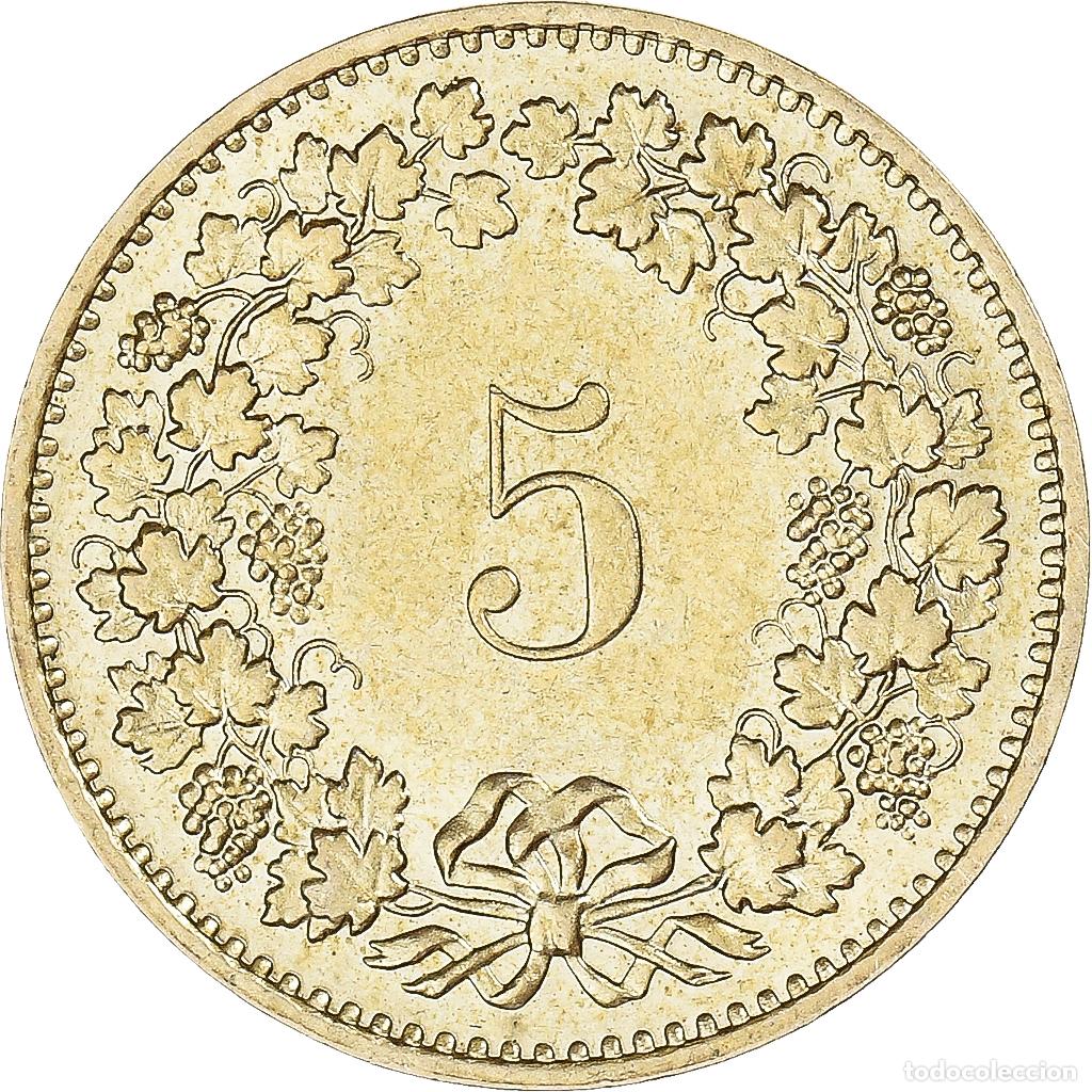 Monedas antiguas de Europa: [#1335584] Moneda, Suiza, 5 Rappen, 1985 - Foto 2