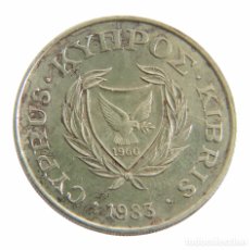Monedas antiguas de Europa: 20 CENTAVOS 1983. CHIPRE.